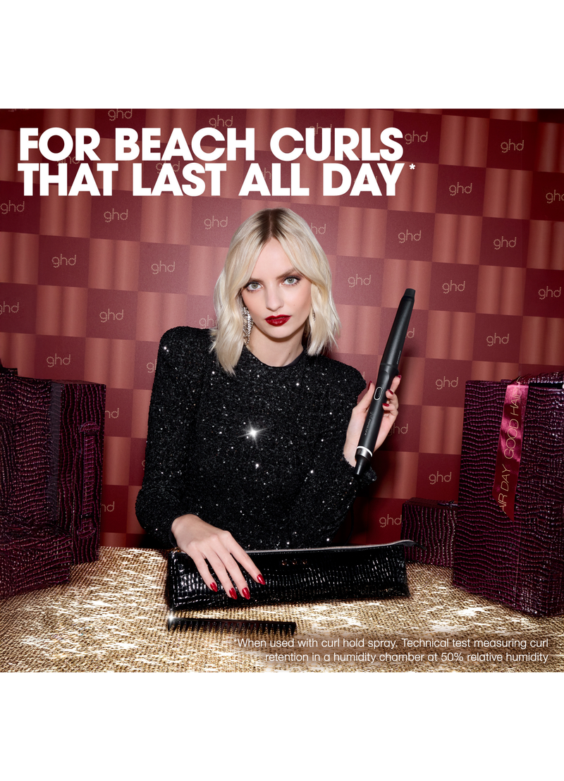 GHD CHRONOS CURVE CONICAL WAND FESTIVE GIFT SET (1.1"-0.9" BARREL) image number 1