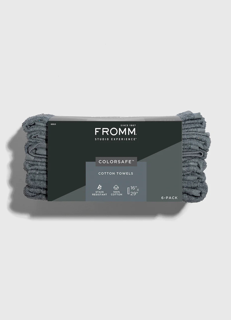 Fromm Black Label Colorsafe Towels - GREY (cotton, 16'x29') - 6 pack  image number 0