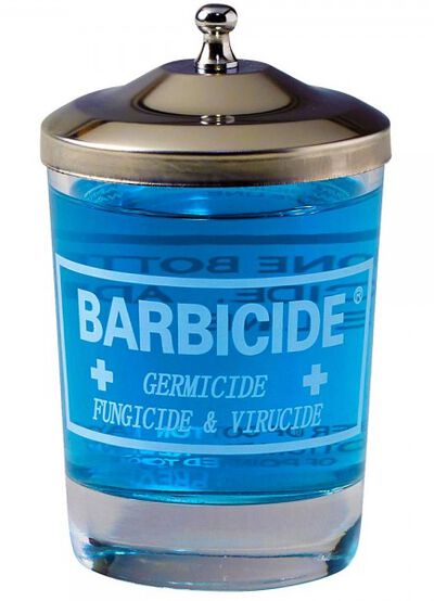 BARBICIDE TABLE JAR
