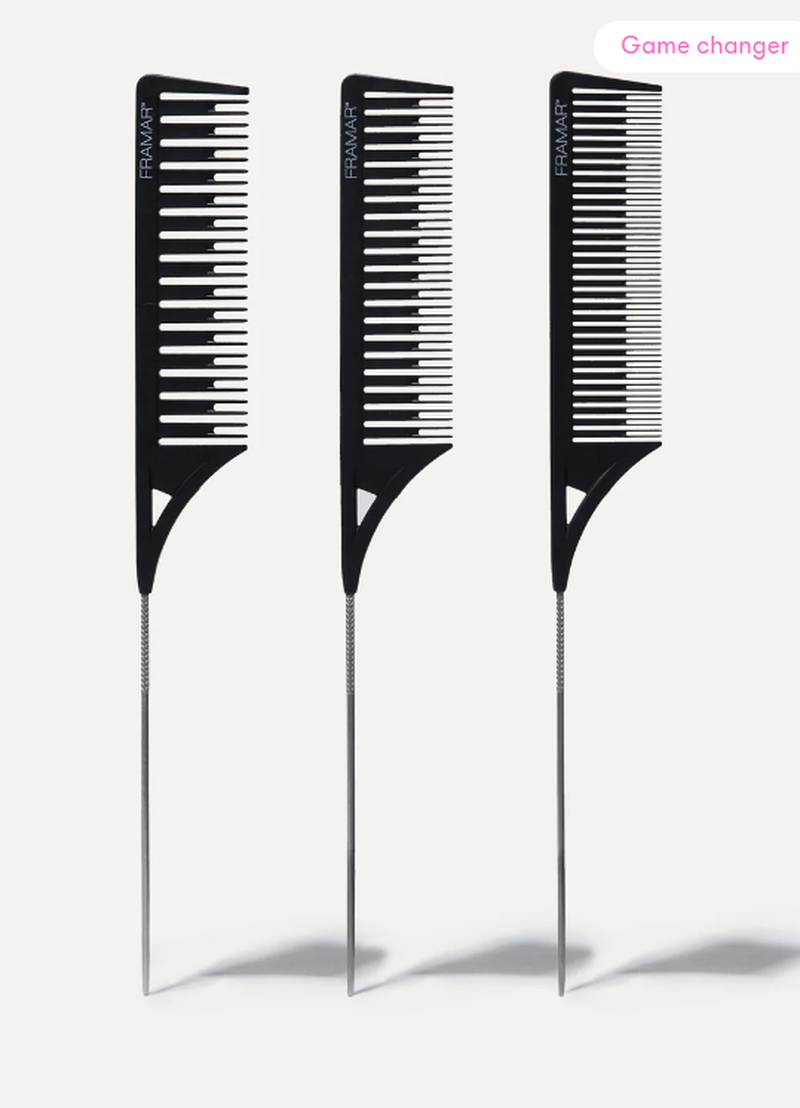 Framar Dreamweaver Highlighting Comb (3 assorted combs/pack - Black) image number 0