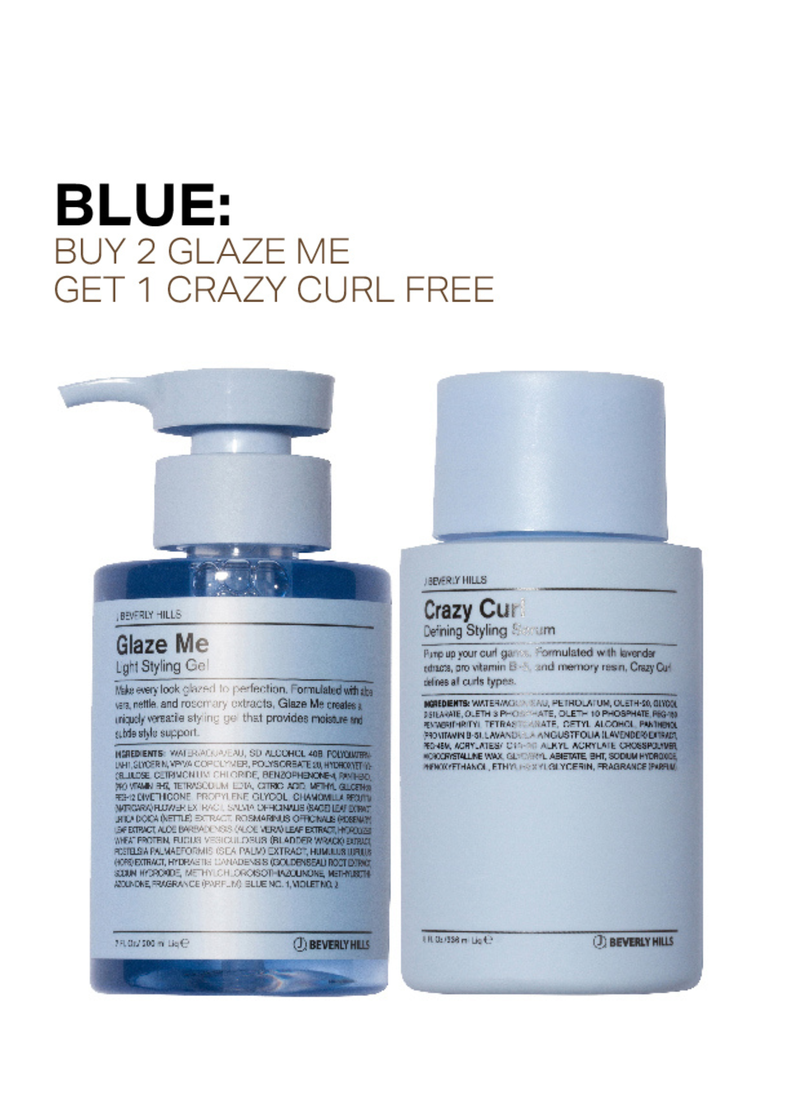 J BEVERLY HILLS BUY 2 GLAZE ME GET CRAZY CURL FREE