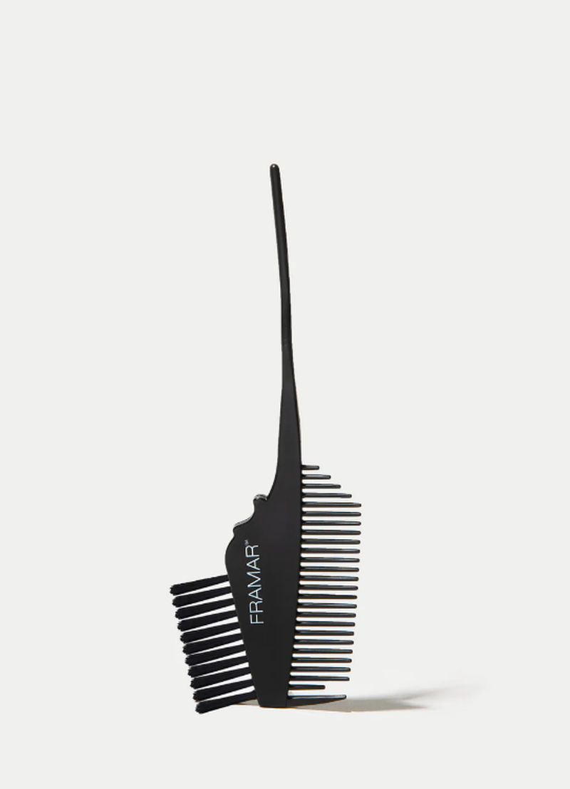Framar Color Brush 'Emperor Brush' Black - double-sided comb & applicator brush image number 0